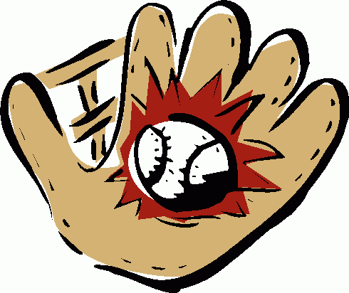 Cartoon baseball glove clipart