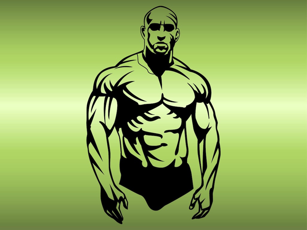 clip art muscle man - photo #22