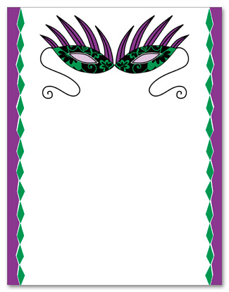 Mardi Gras Border Clipart