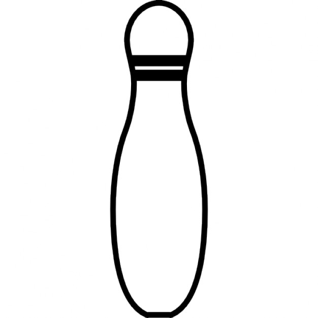 Bowling pin outline Icons | Free Download