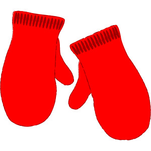Red Mittens Clip Art - Polyvore