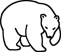 Polar Bear Clip Art Black And White - Free Clipart ...