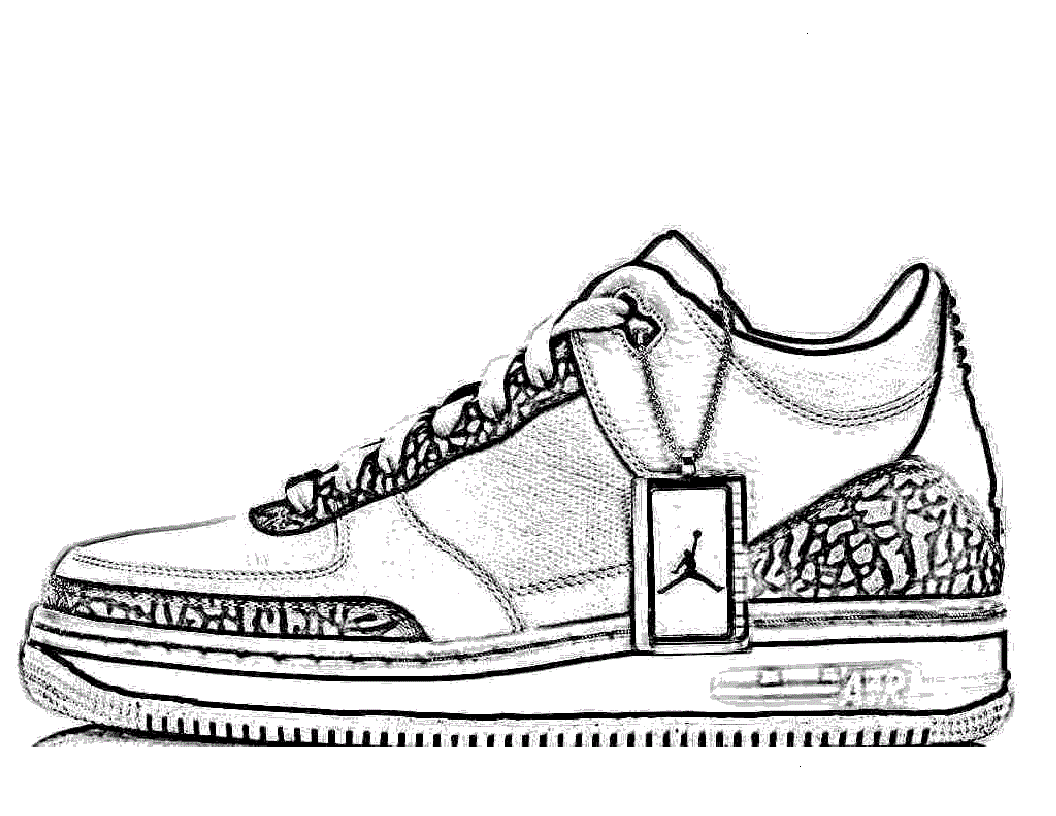 Girl Sneaker Coloring Page New Picture | Shoe Clip Art
