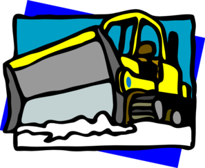 Snow plow cartoon clipart