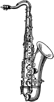 Cartoon Alto Saxophone - ClipArt Best