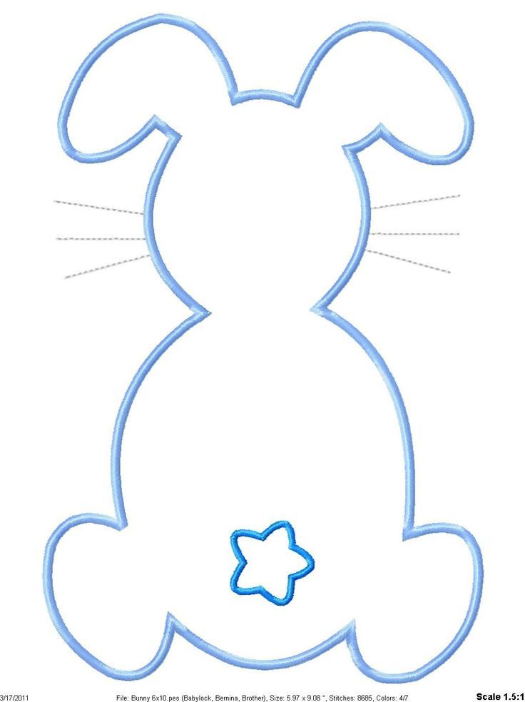 Best Photos of Sign Easter Bunny Template - Bunny Craft Template ...