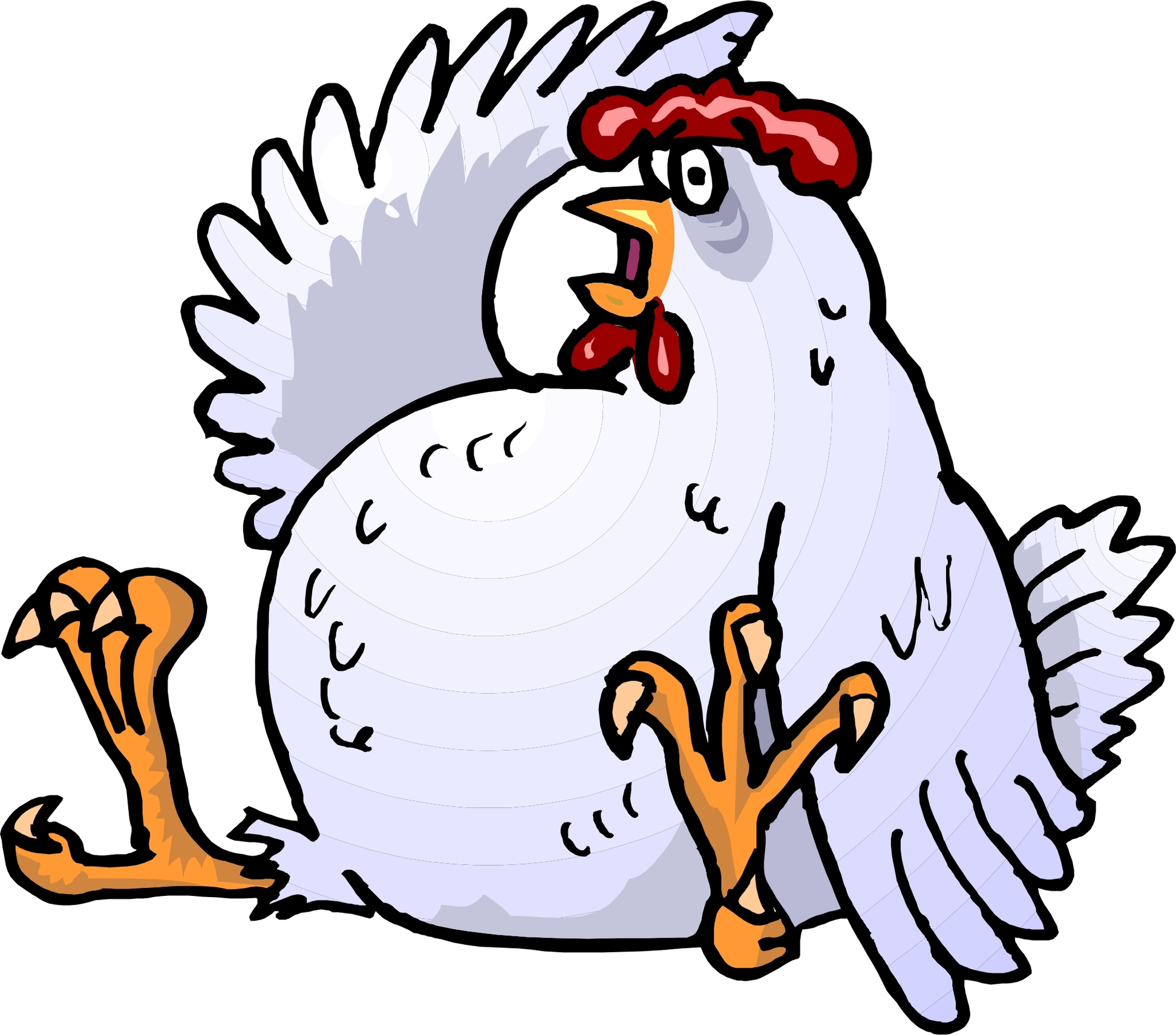 Cartoon Chicken Clipart - Free to use Clip Art Resource