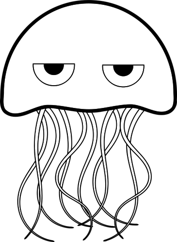 Jellyfish vector drawing | Public domain vectors