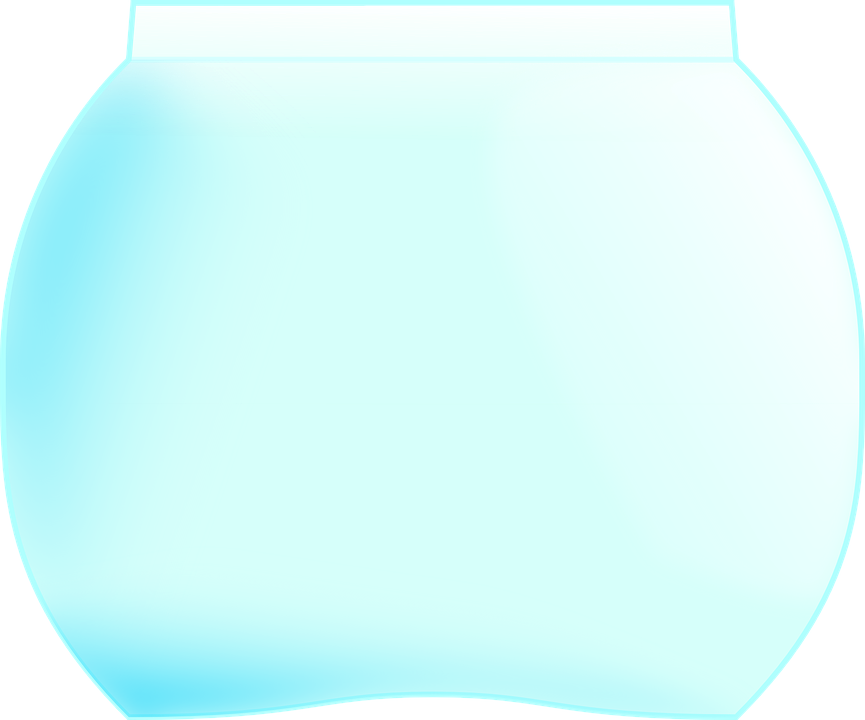 Free fish bowl with water clipart gif