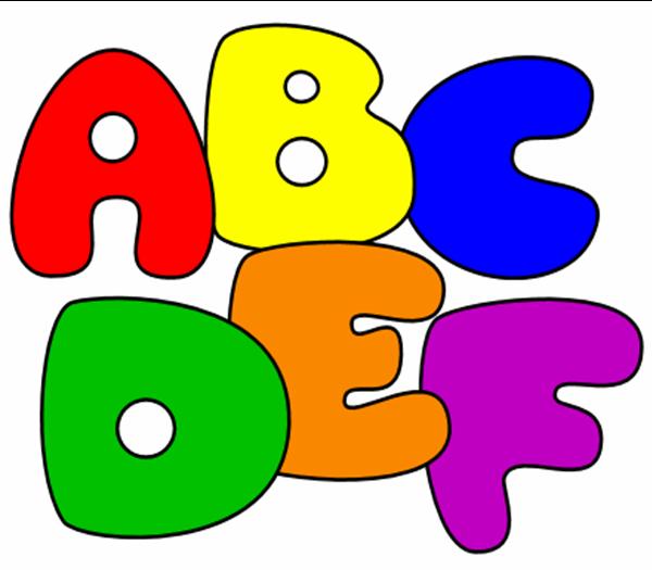 Bubble Letter Alphabet Clipart