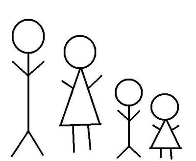 Stick Family Clipart