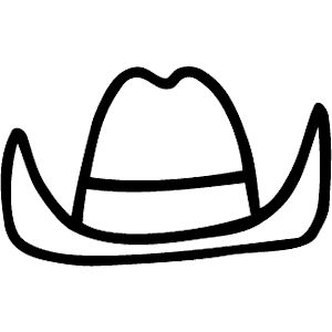 Hat - Cowboy clipart, cliparts of Hat - Cowboy free download (wmf ...