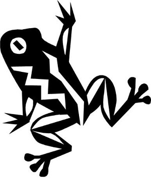 Jumping Frog Decal