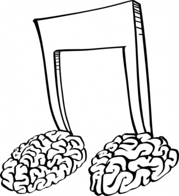 Brain Notes clip art | Download free Vector