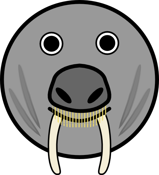 597 views Seal Animal Rounded Face clip art - vector clip art online ...