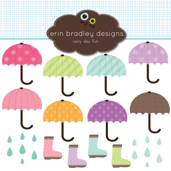 Umbrella Clipart Clip Art for Personal & Commercial Use Digital Desig…