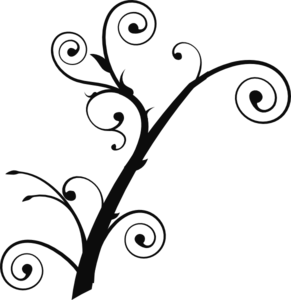 Curly Tree clip art - vector clip art online, royalty free ...