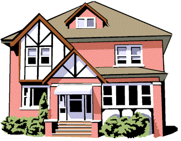 clipart and animated houses, buildings and landmarks