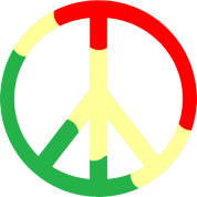 Rasta Peace Sign T-Shirt ID: 5282569