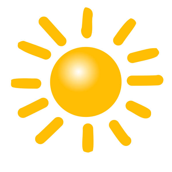 Weather Symbols: Sun large 900pixel clipart, Weather Symbols: Sun ...