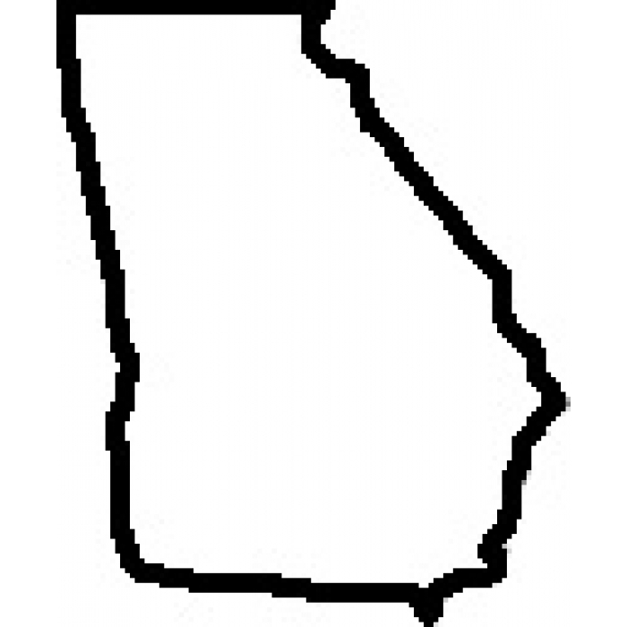 Outline Map Of Georgia - ClipArt Best