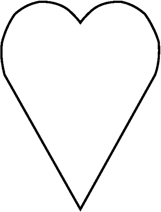 Heart Shape Stencil - ClipArt Best
