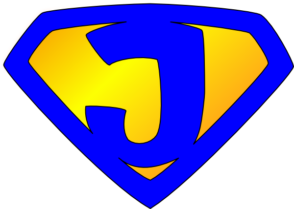 Jesus Superhero Logo Blue Yellow Clip Art Vector Online | Company ...