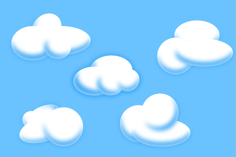 Cartoon Clouds in Adobe Illustrator - Points and PathsPointsAndPaths.