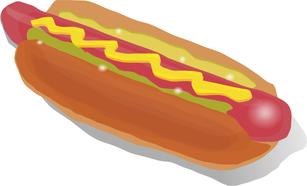 Hot Dog Sandwich clip art - vector clip art online, royalty free ...