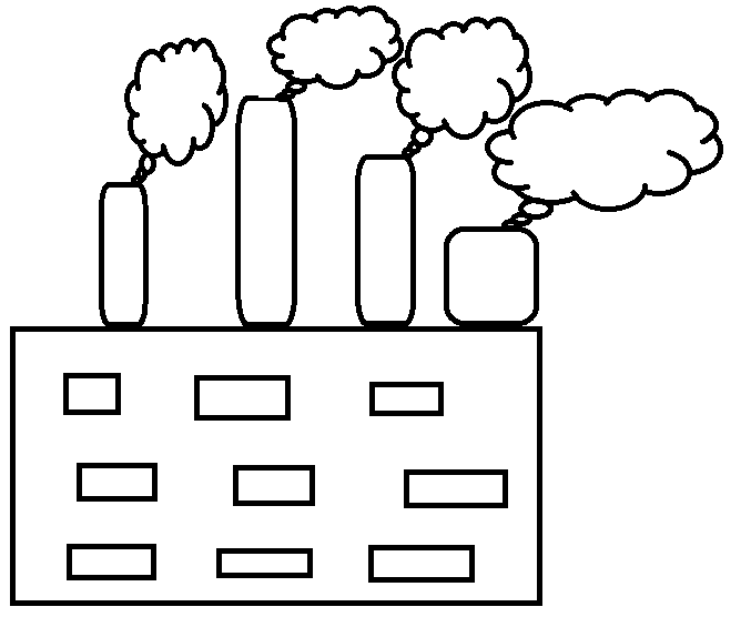 613 views Black And White Factory - ClipArt Best