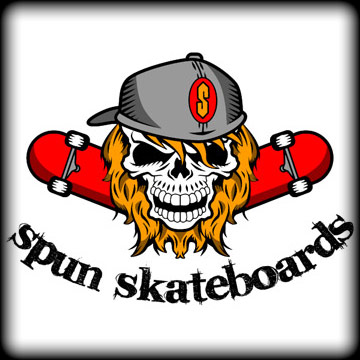 Skateboard logo clipart