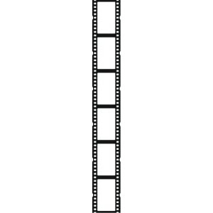 Free film strip border template clipart image #34833