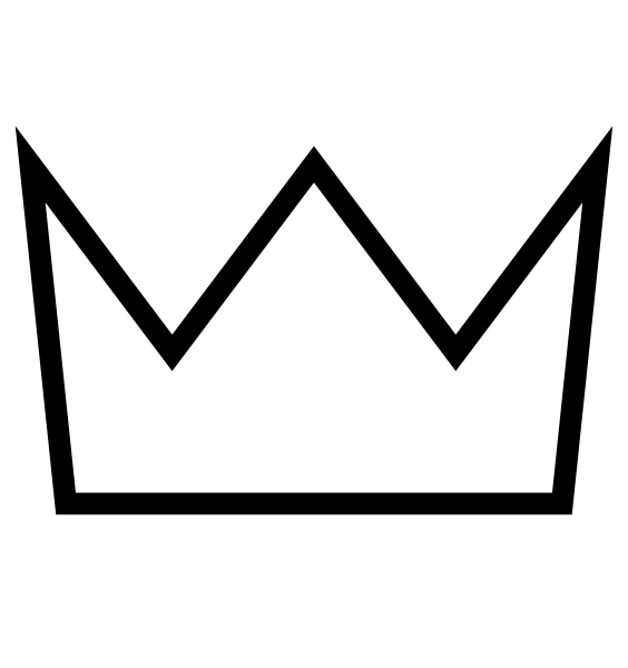Simple queen crown clip art