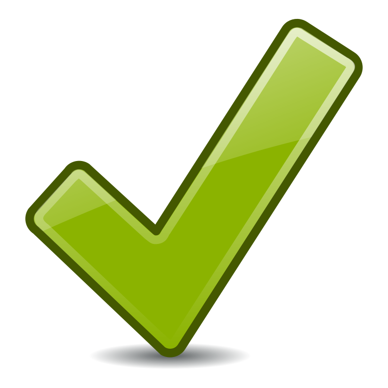 Green Check Mark Clipart