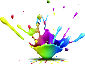 The splash brush effects vector Free vector in Encapsulated ...