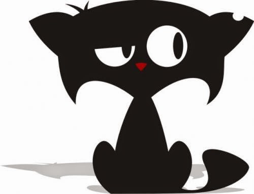 Black And White Cat Cartoon - ClipArt Best
