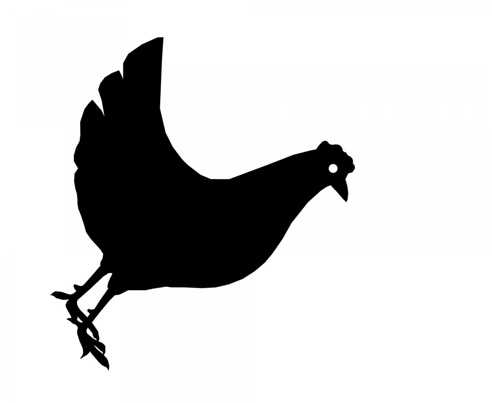 Chicken Silhouette Clipart Images - Public Domain Pictures - Page 1