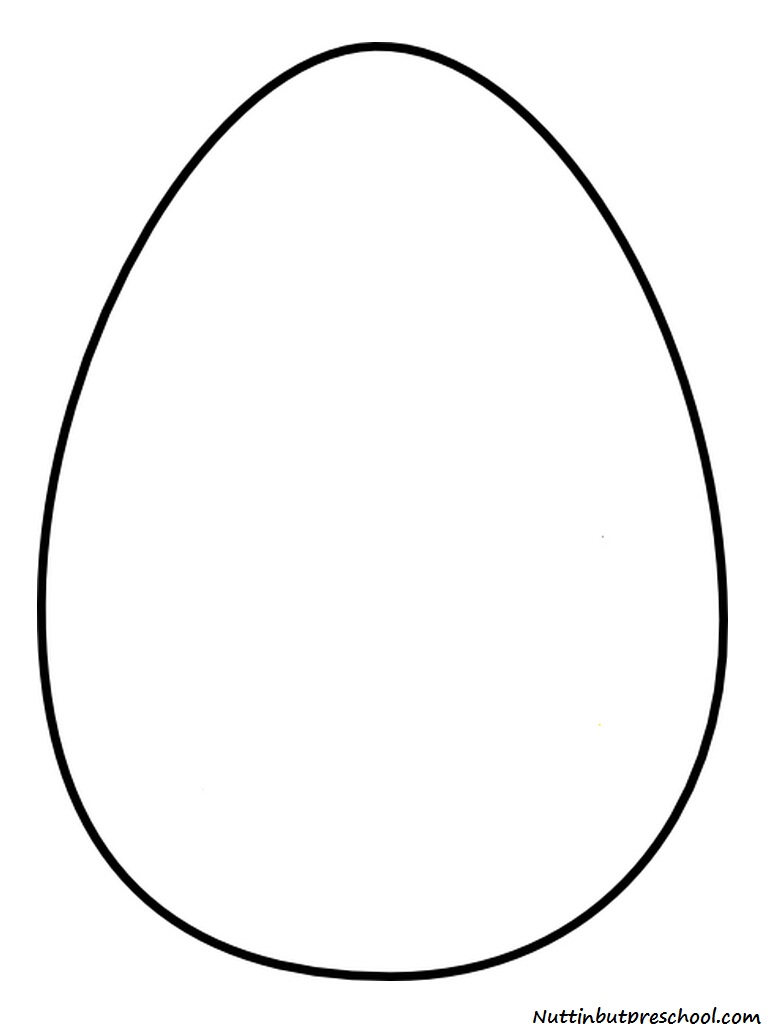 Easter egg shape clipart