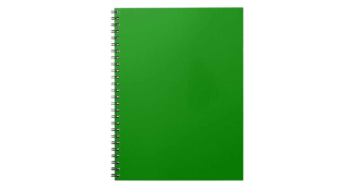 med green DIY custom background template Spiral Notebook | Zazzle