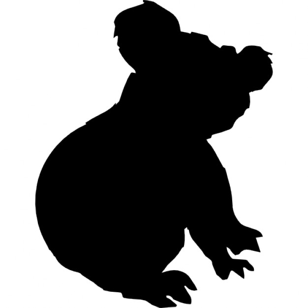 Koala silhouette Icons | Free Download