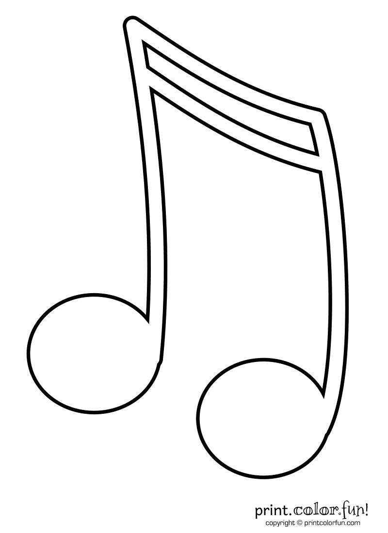 Musical Notes Coloring Pages - AZ Coloring Pages