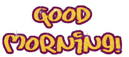 Good Morning Animated Glitter Text Graphics Clipart - Free to use ...