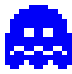 Pac Man Ghost Blue - ClipArt Best