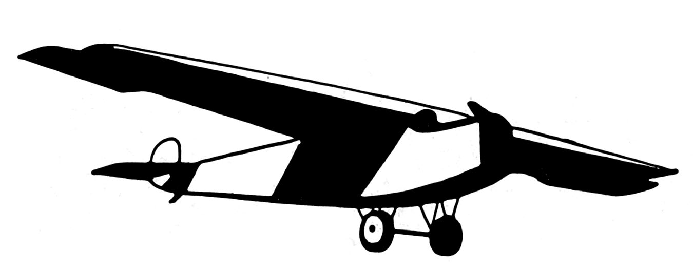 Old fashioned plane clipart