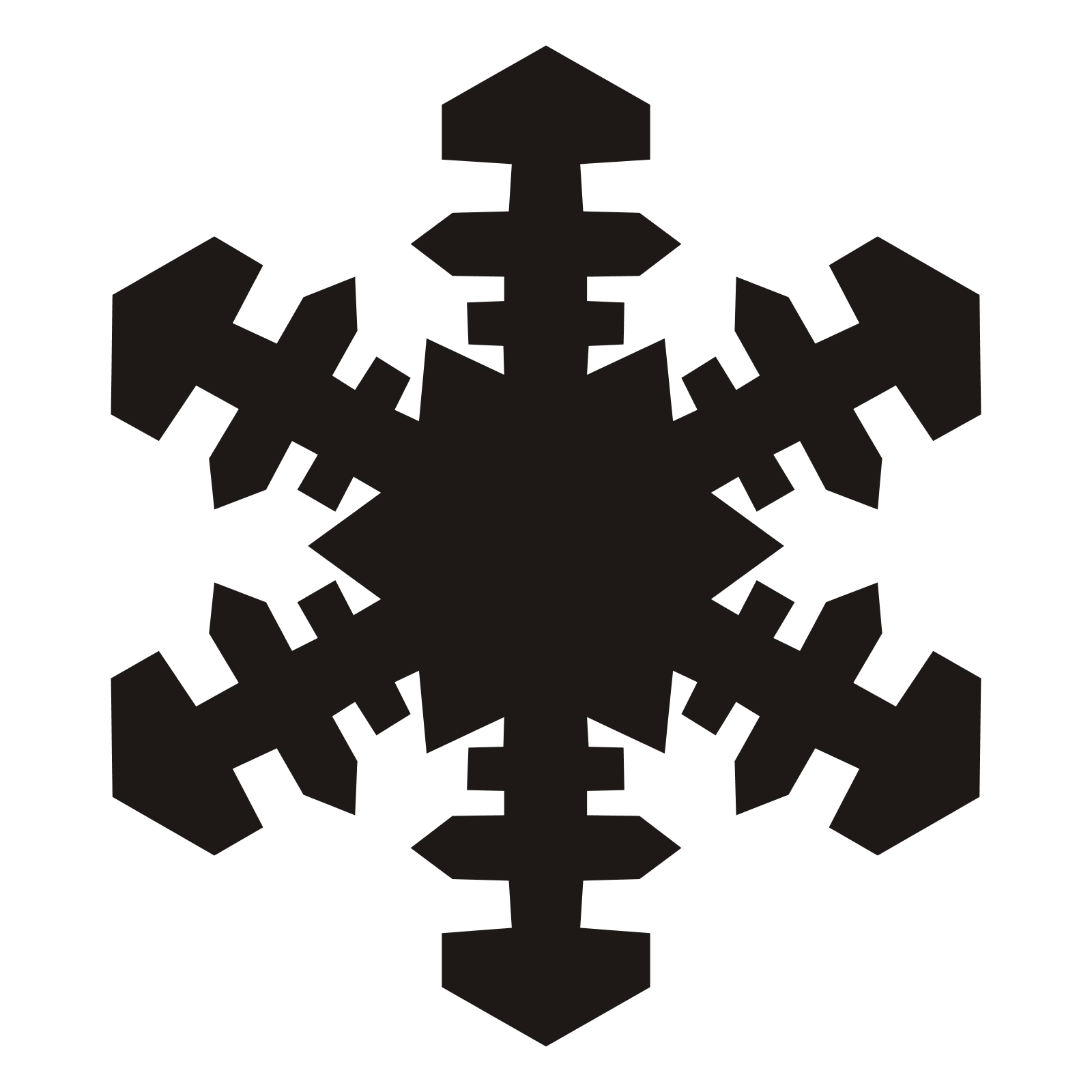Snowflake Vector Art | Free Download Clip Art | Free Clip Art | on ...