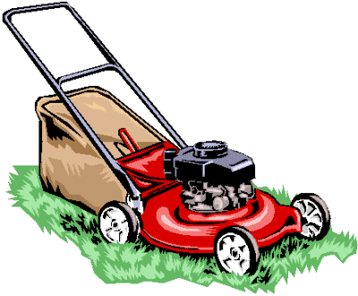 Funny Lawn Mower Clipart