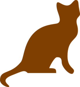 Brown cat clipart