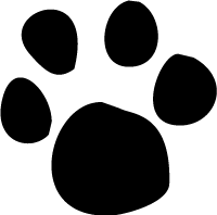 Clipart dog and cat paw prints - ClipartFox