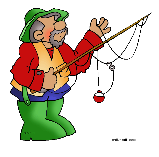 Funny Fisherman Clipart