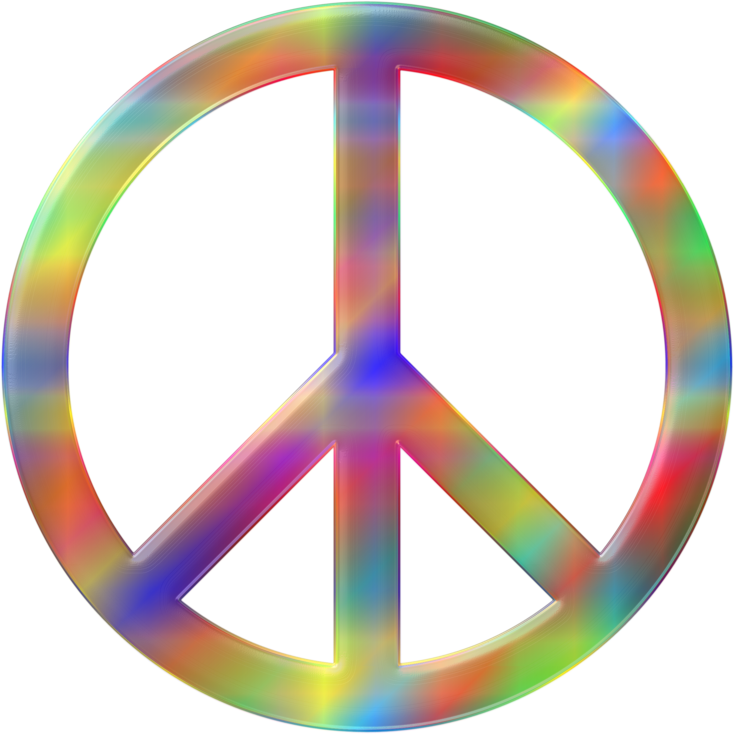 Clipart - Psychedelic Peace Sign 3